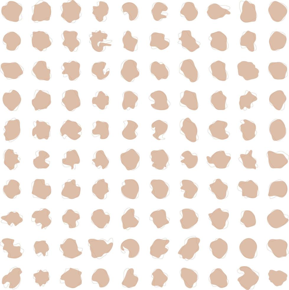 Hand Drawn Organic Shapes Liquid and fluid shape Black symbol Set 50 vector