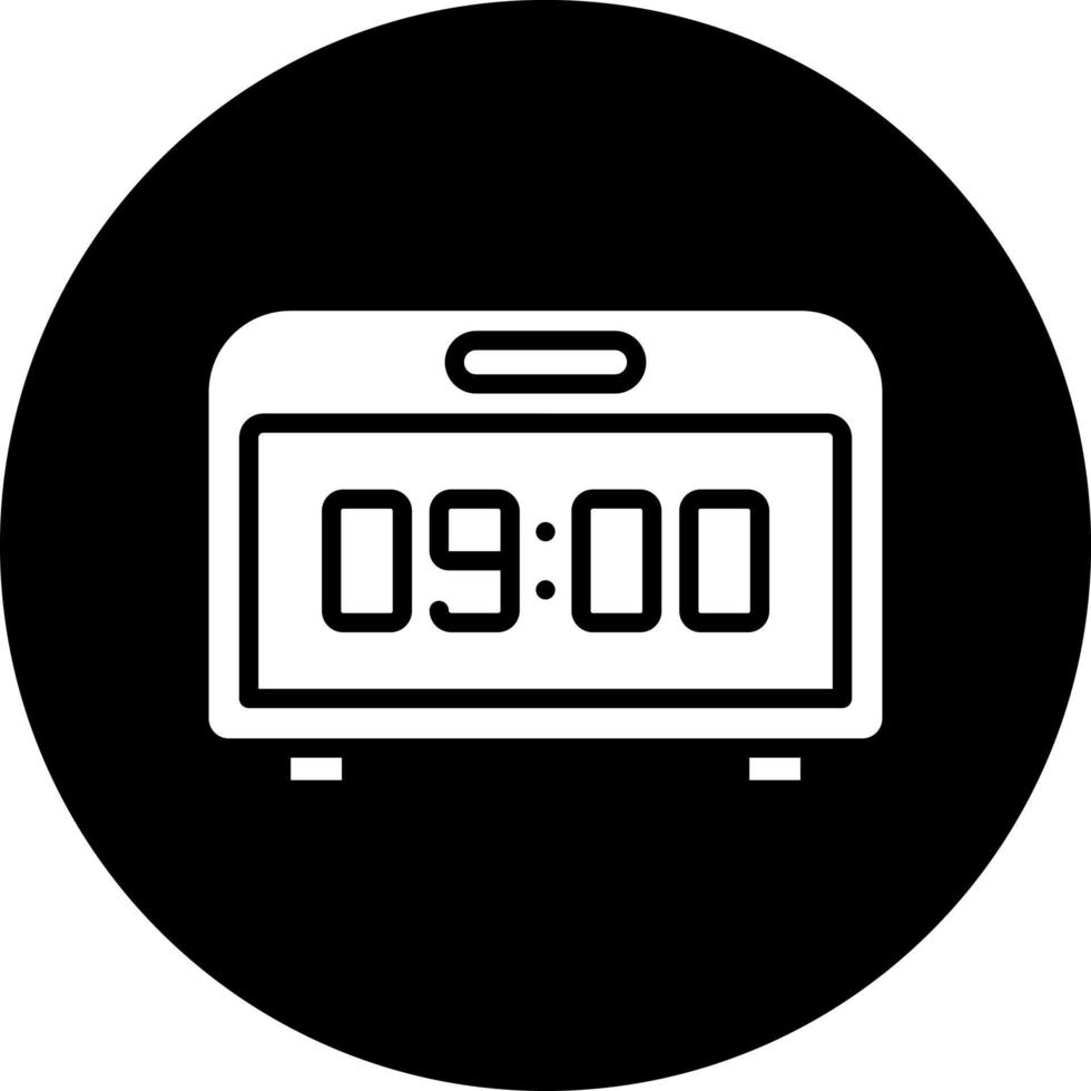 Digital Clock Vector Icon Style