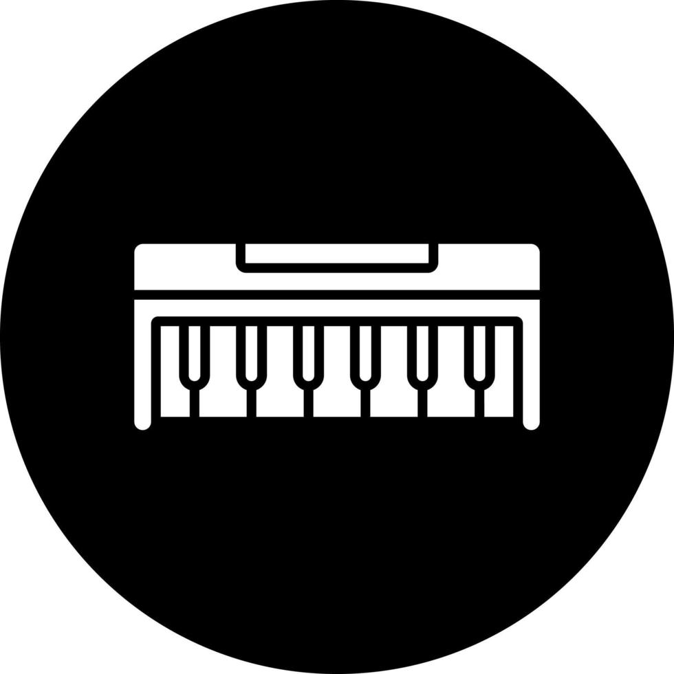 piano vector icono estilo