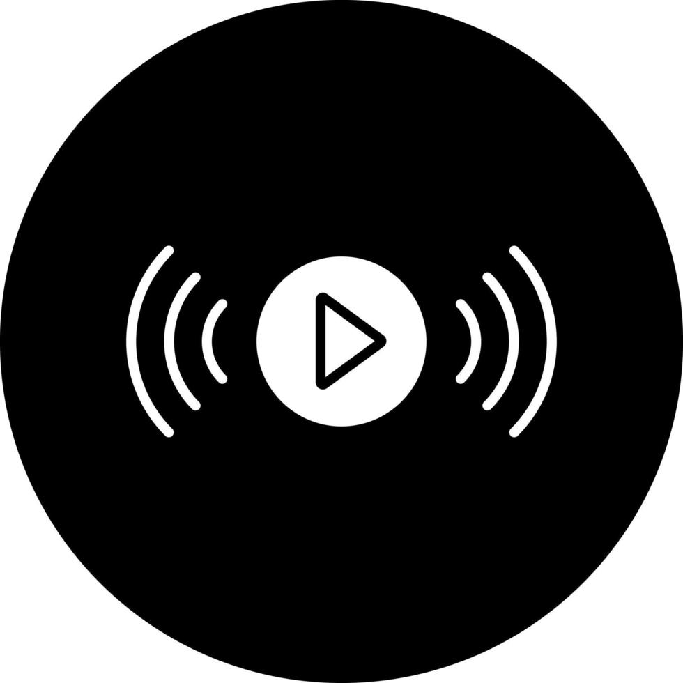 audio vector icono estilo