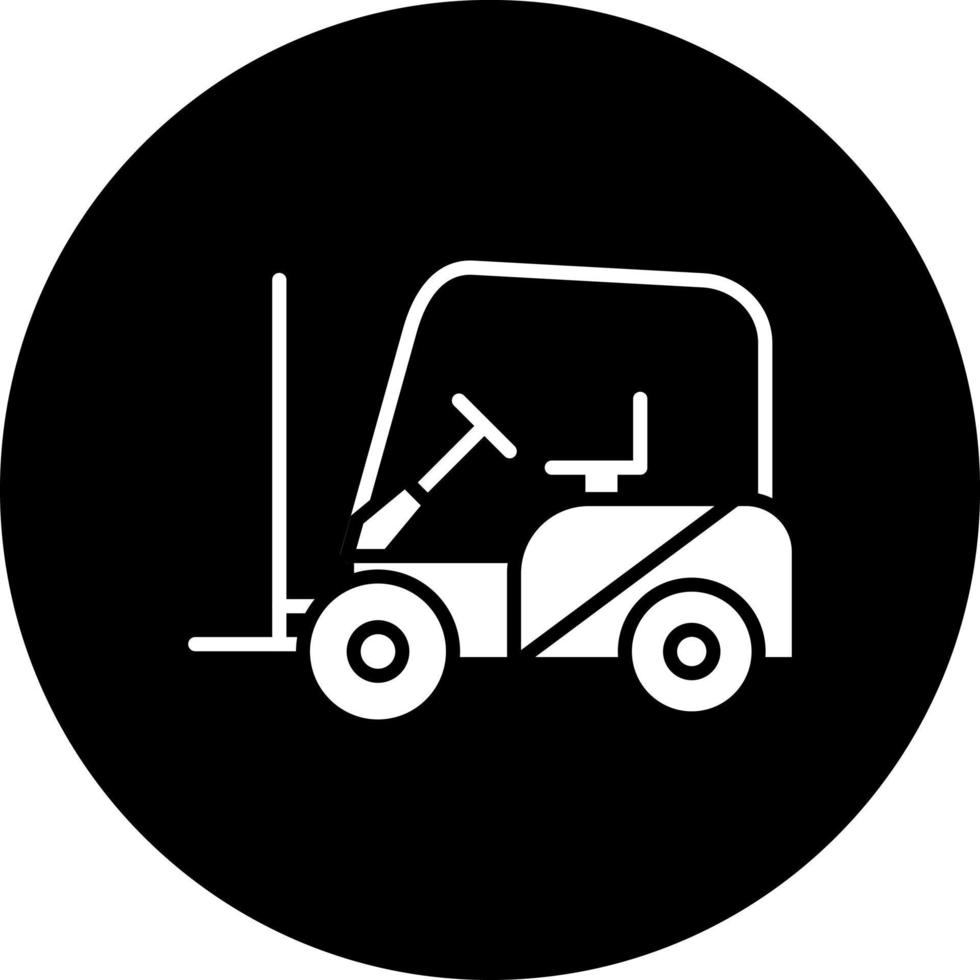 Fork Lift Vector Icon Style