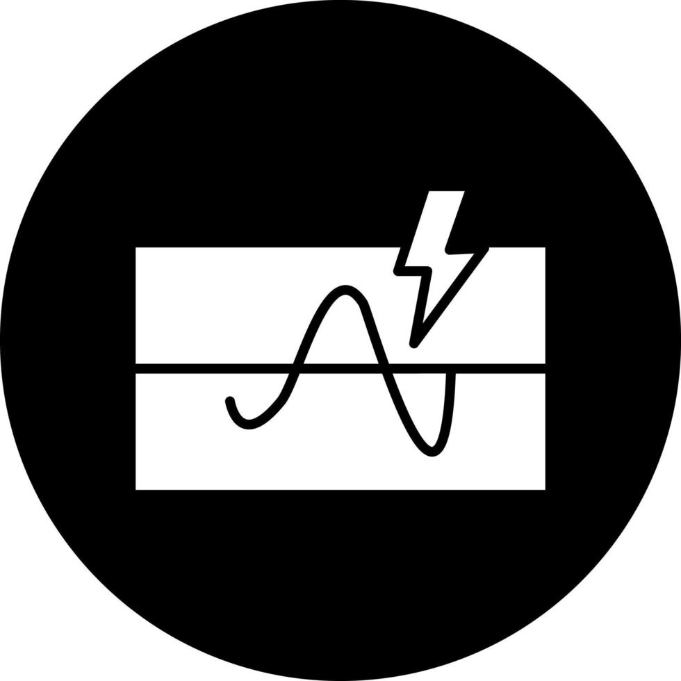 eléctrico límite vector icono estilo