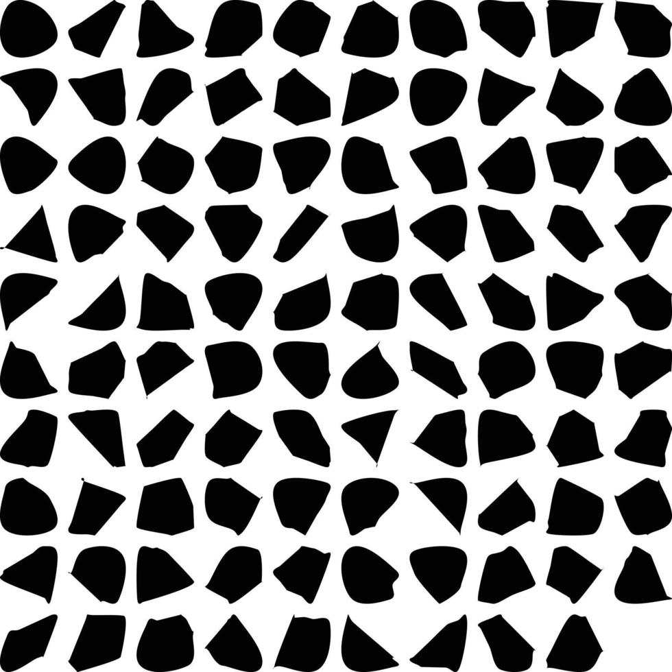 Hand Drawn Organic Shapes Liquid and fluid shape Black symbol Set 50 vector