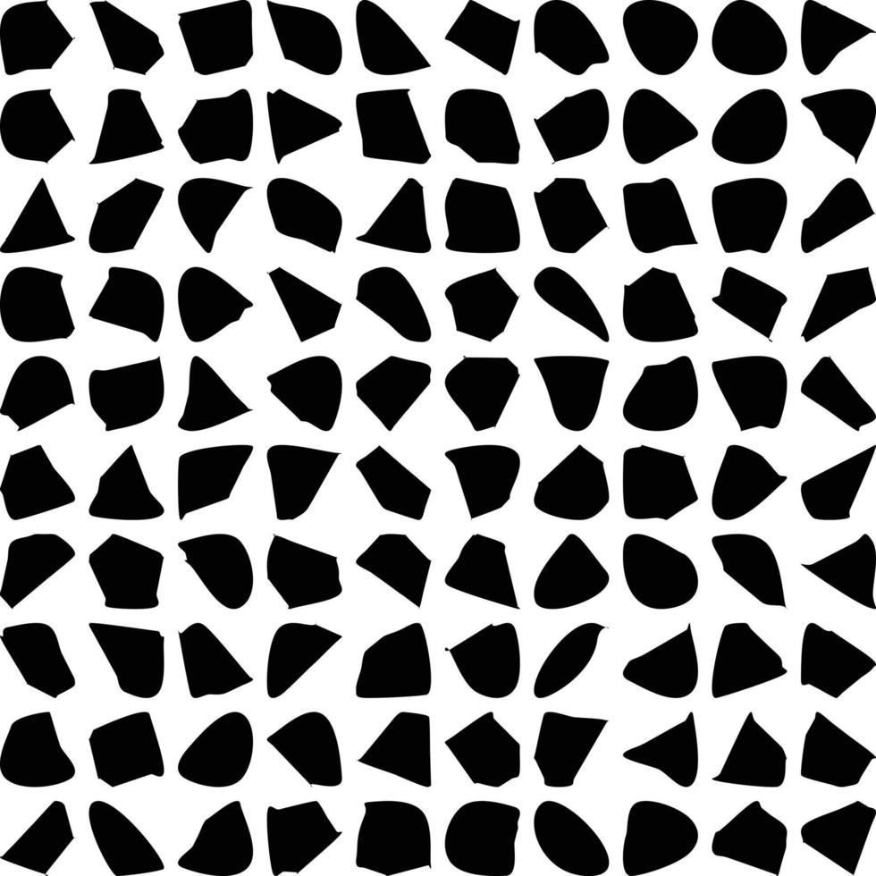 Hand Drawn Organic Shapes Liquid and fluid shape Black symbol Set 50 vector