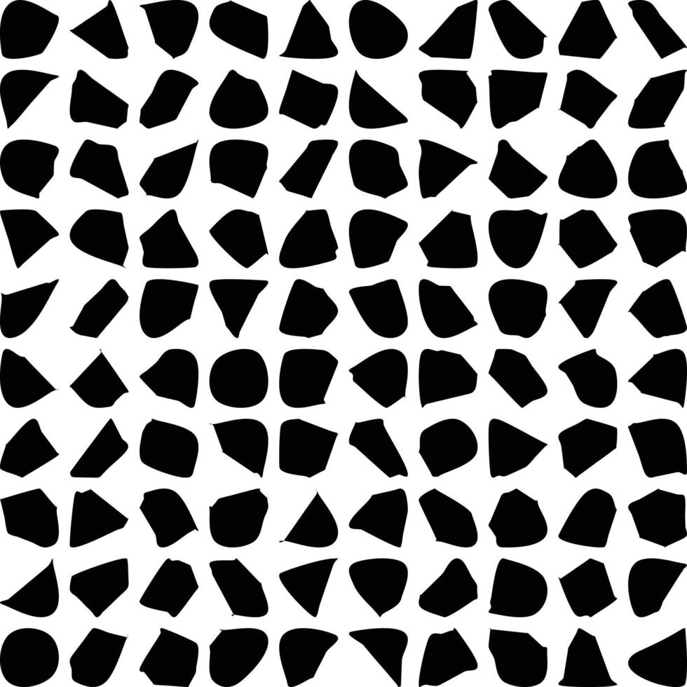 Hand Drawn Organic Shapes Liquid and fluid shape Black symbol Set 50 vector