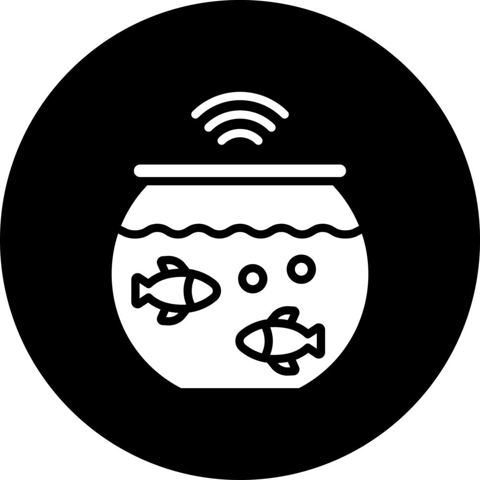 Smart Fish Tank Vector Icon Style