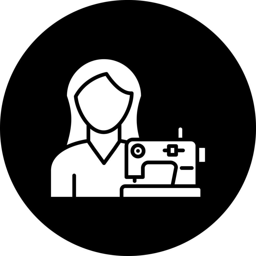 Tailoring Women Vector Icon Style