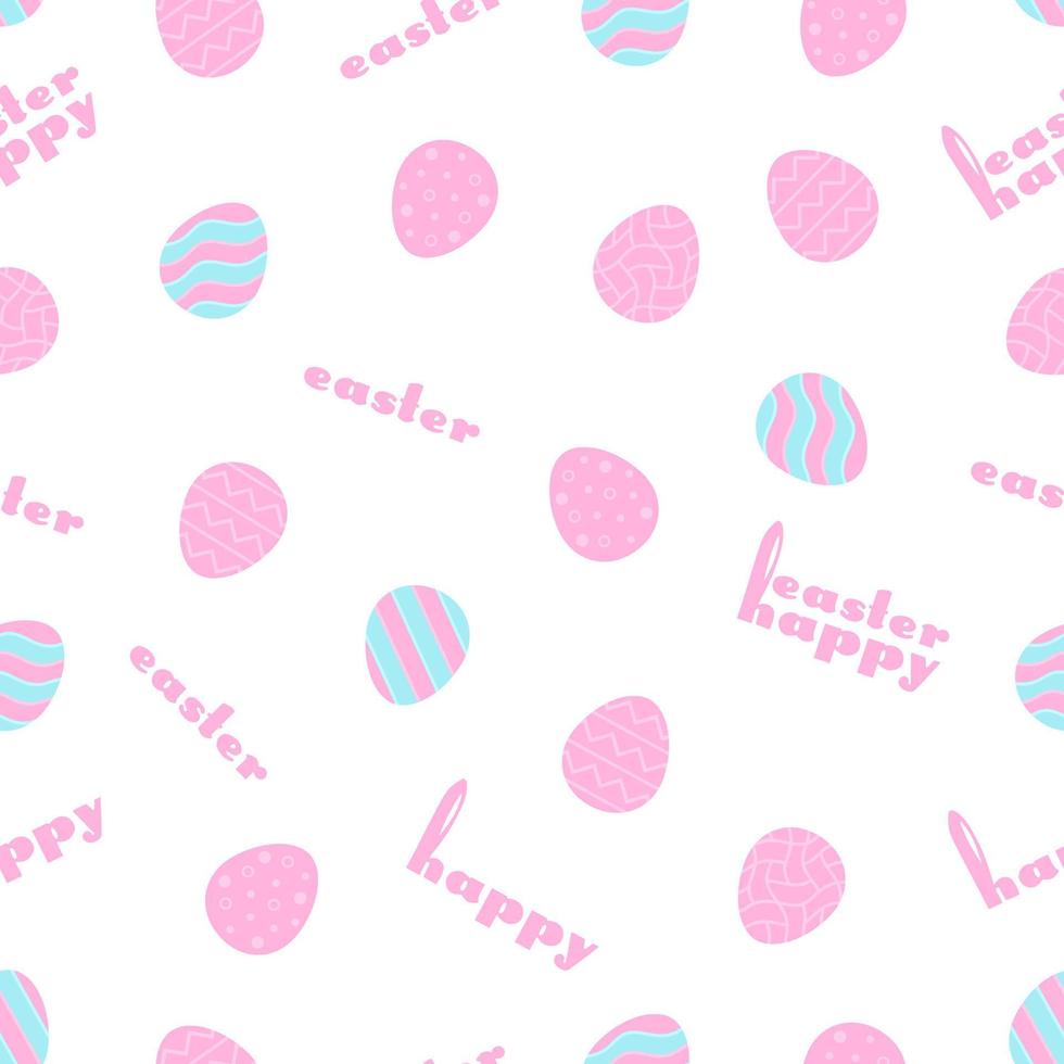 Easter pattern eggs, great design for any purposes. Cartoon vector illustration. Food texture, pattern. Vector card design. Holiday card. Happy easter. Traditional ornament.