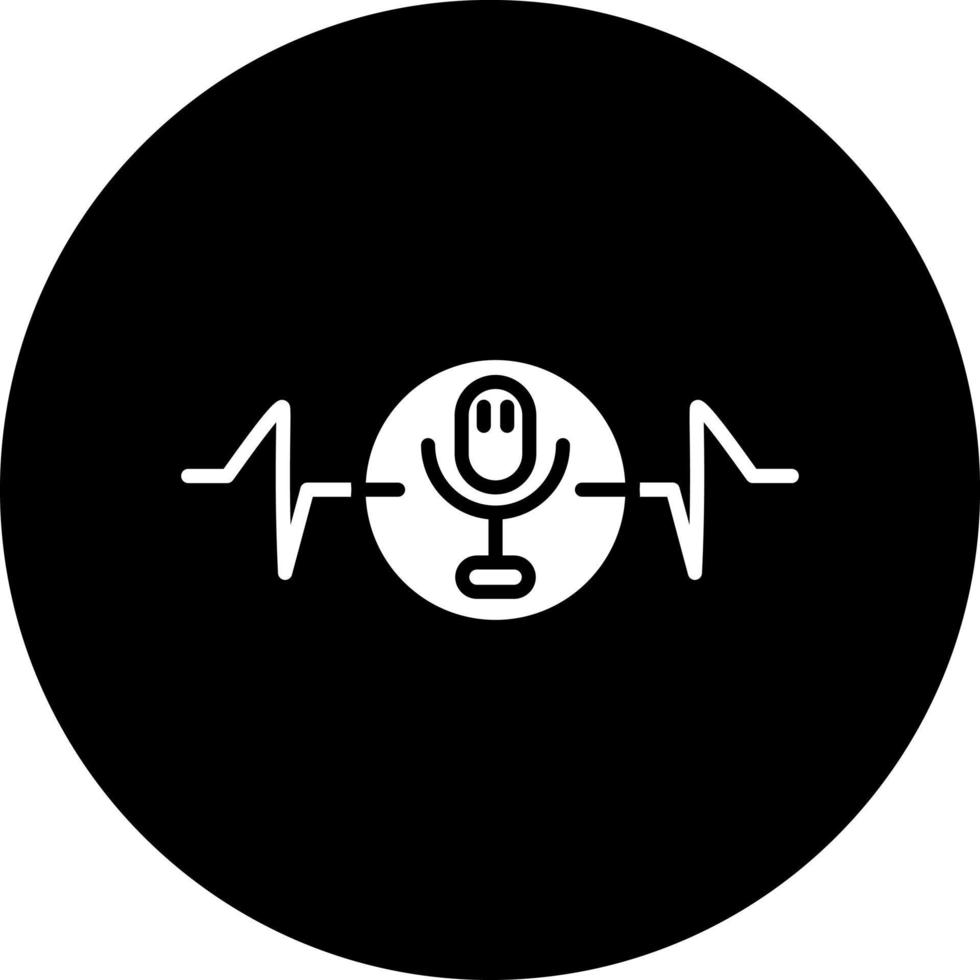 Voice Recognition Vector Icon Style