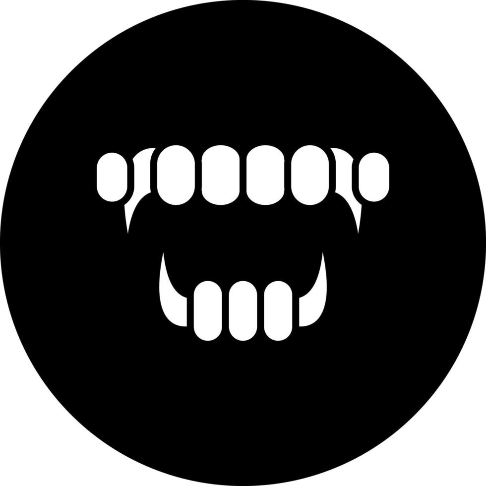 Demon Mouth Vector Icon Style