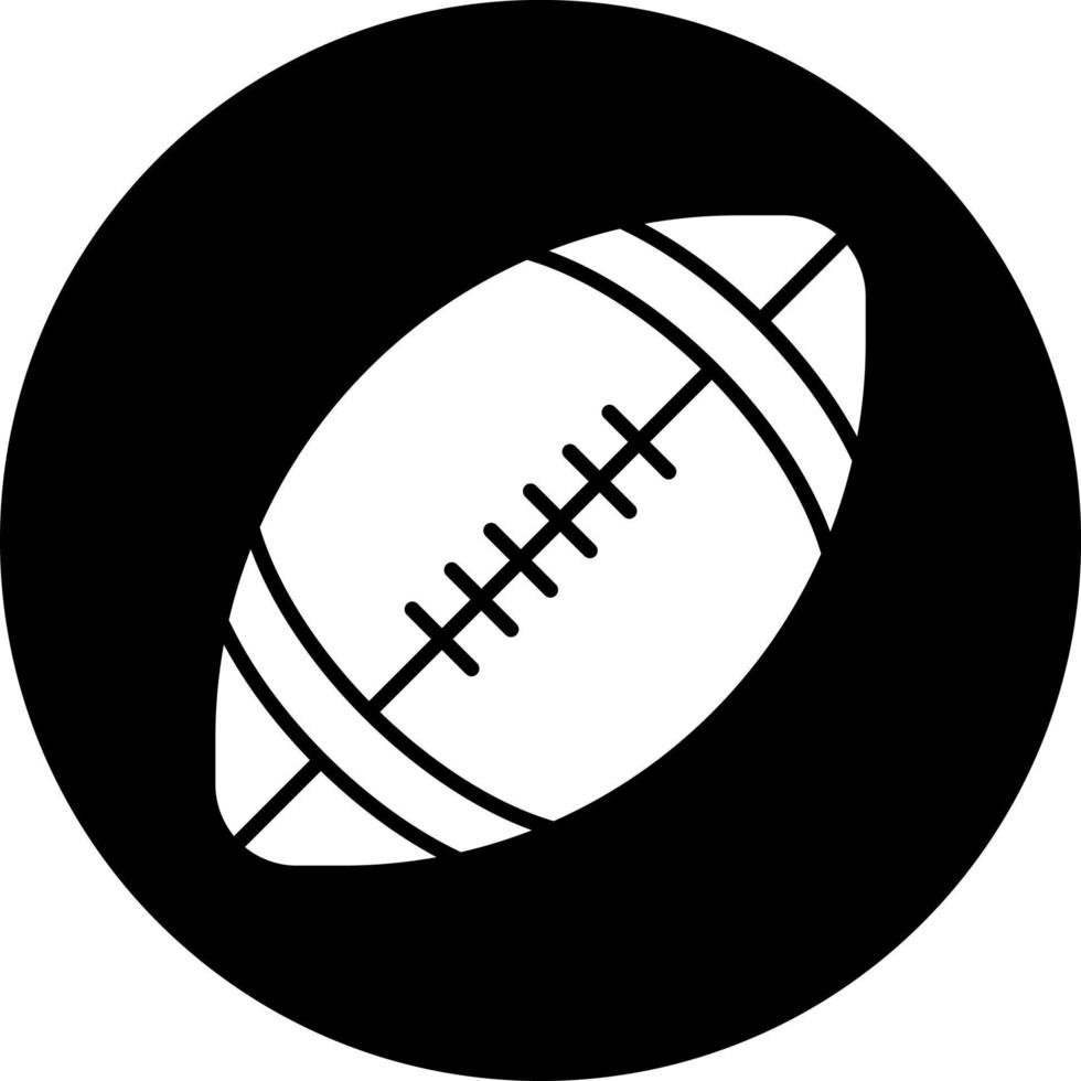 Rugby Ball Vector Icon Style