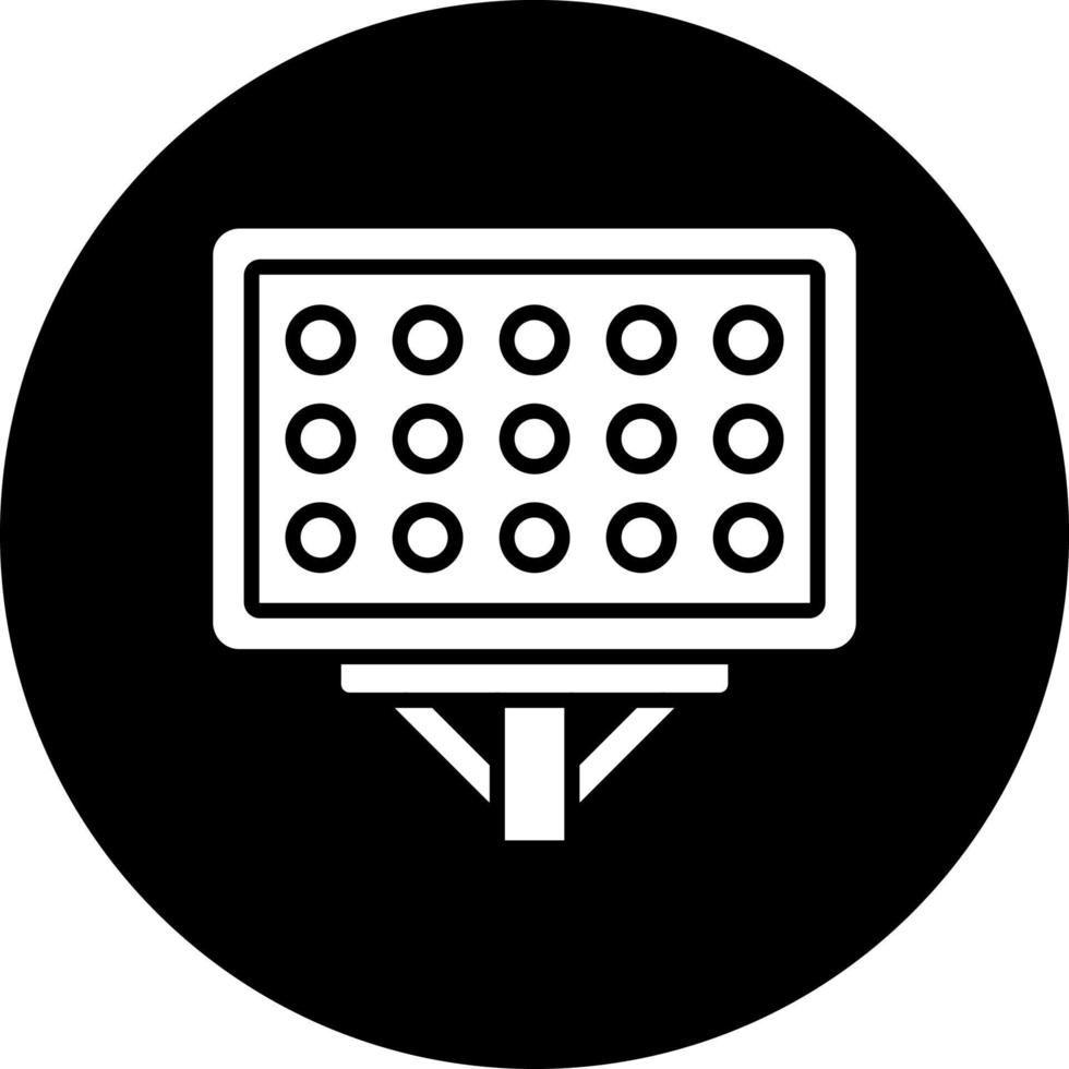 Stadium Lights Vector Icon Style