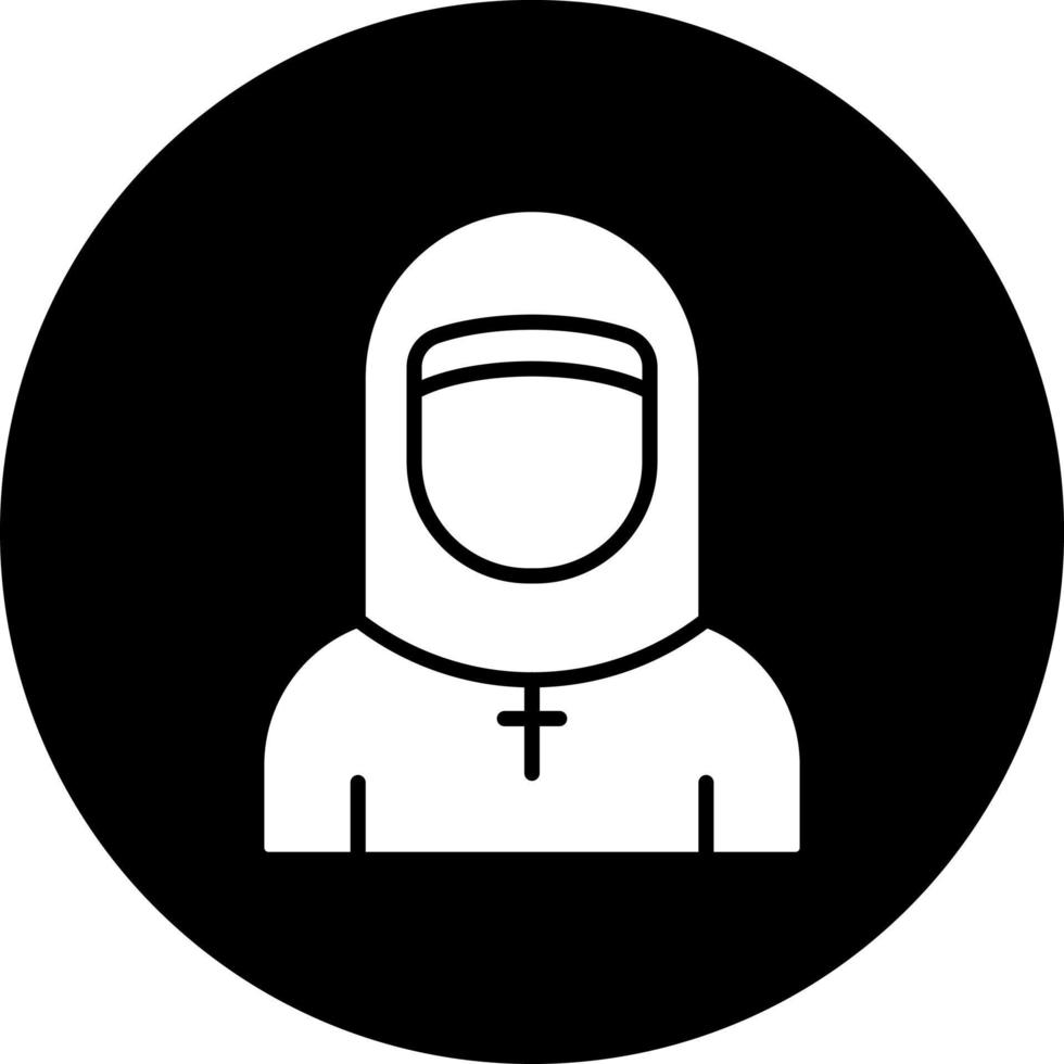 Nun Vector Icon Style
