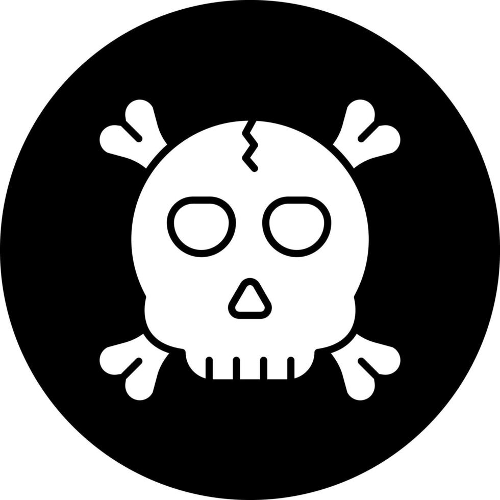 cráneo vector icono estilo