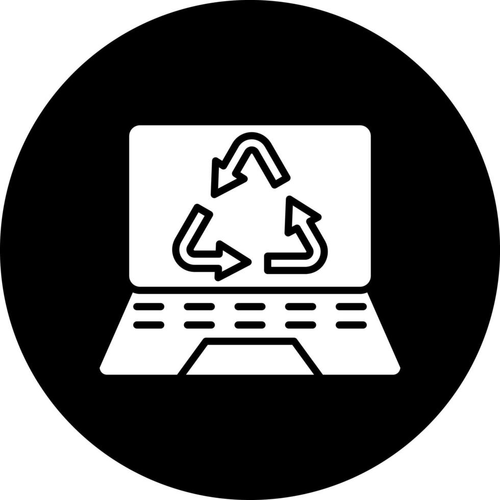 Electronics Recycling Vector Icon Style