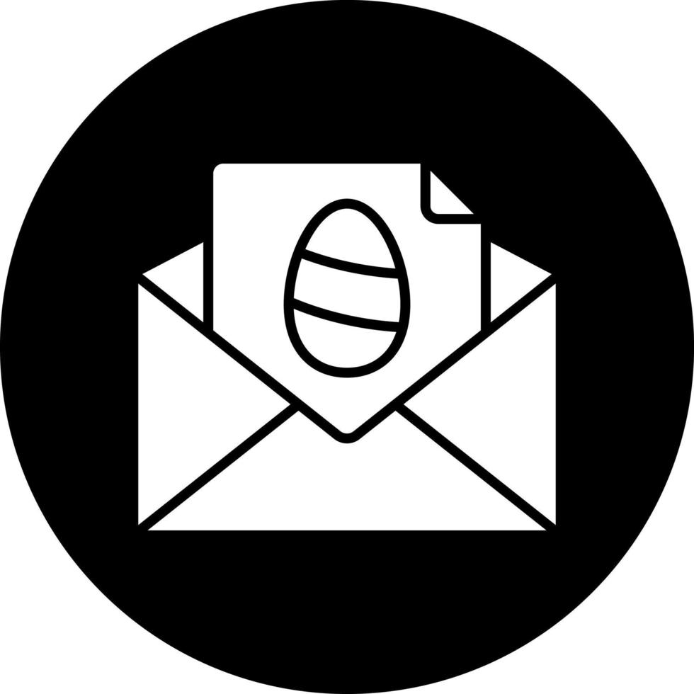 Easter Letter Vector Icon Style