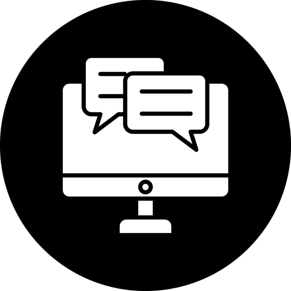 Online Chatting Vector Icon Style