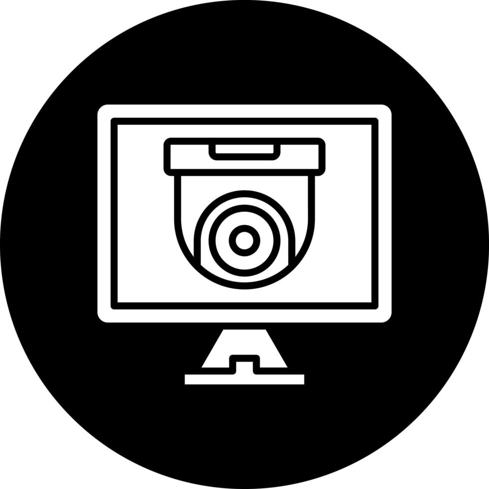 seguridad monitores vector icono estilo