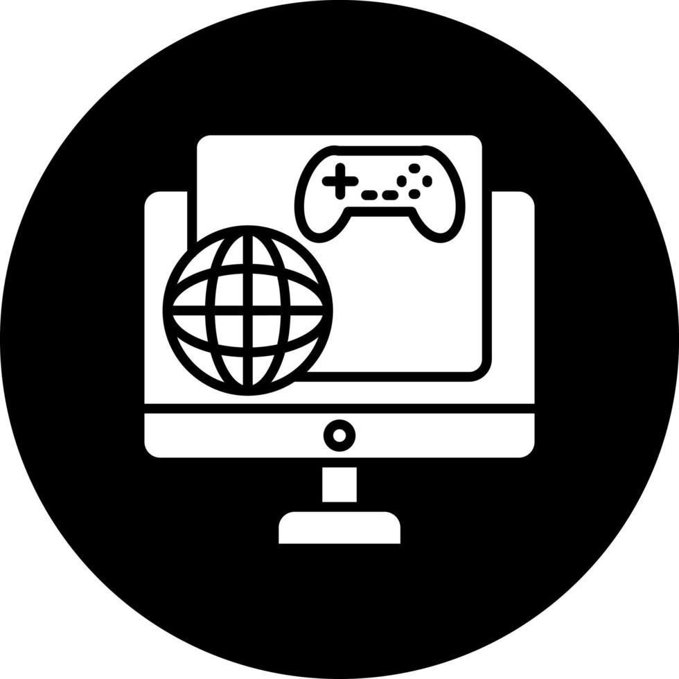 en línea juegos vector icono estilo