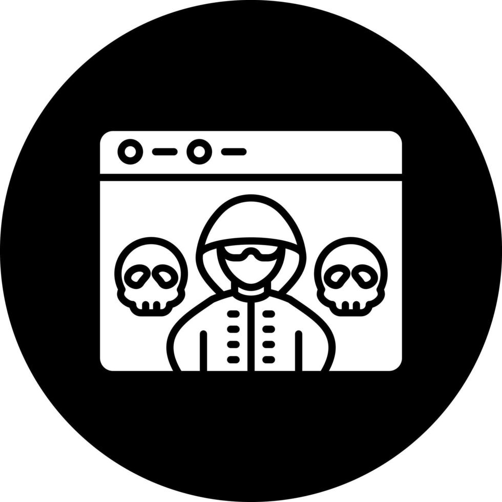 Browser Hacked Vector Icon Style