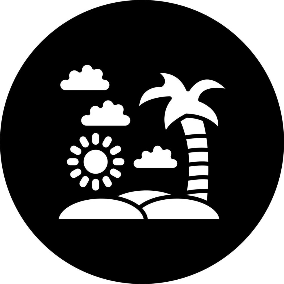 Beach Vector Icon Style