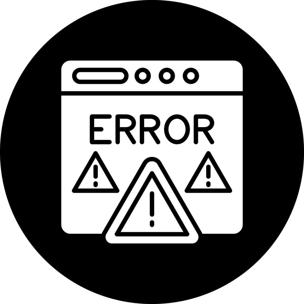 error vector icono estilo