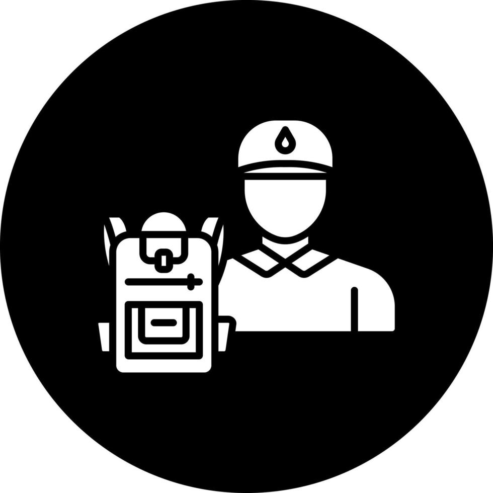 Backpacker Vector Icon Style