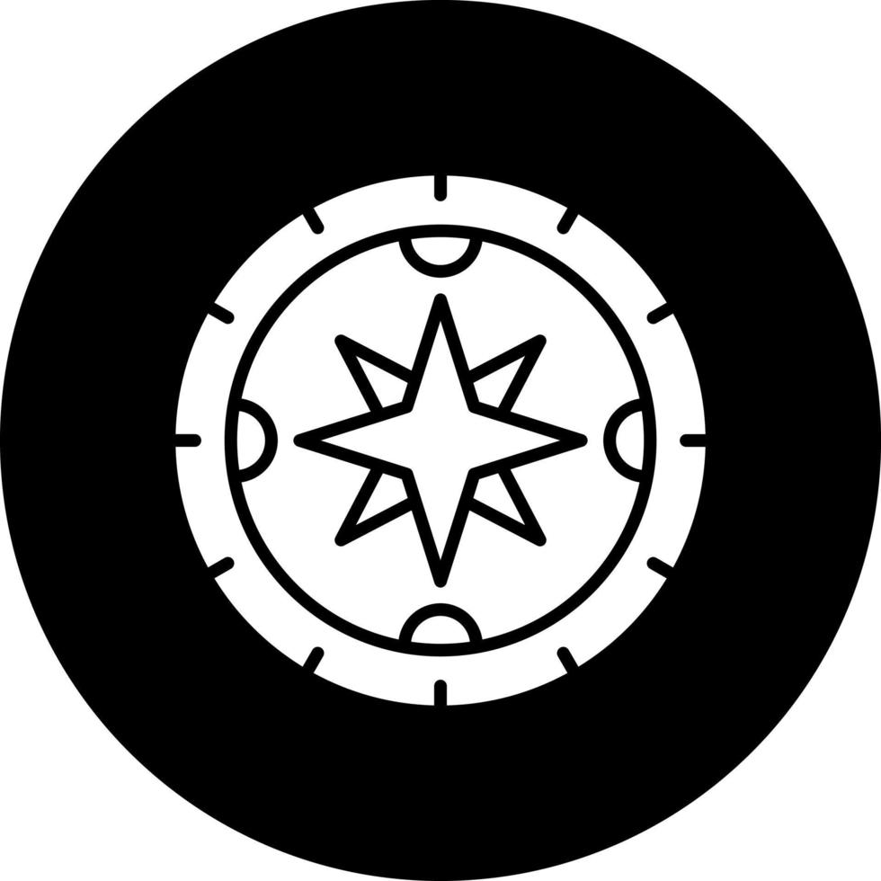 Compass Vector Icon Style