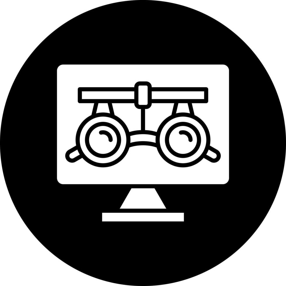 optometría vector icono estilo