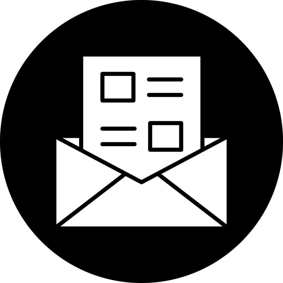 Newsletter Vector Icon Style