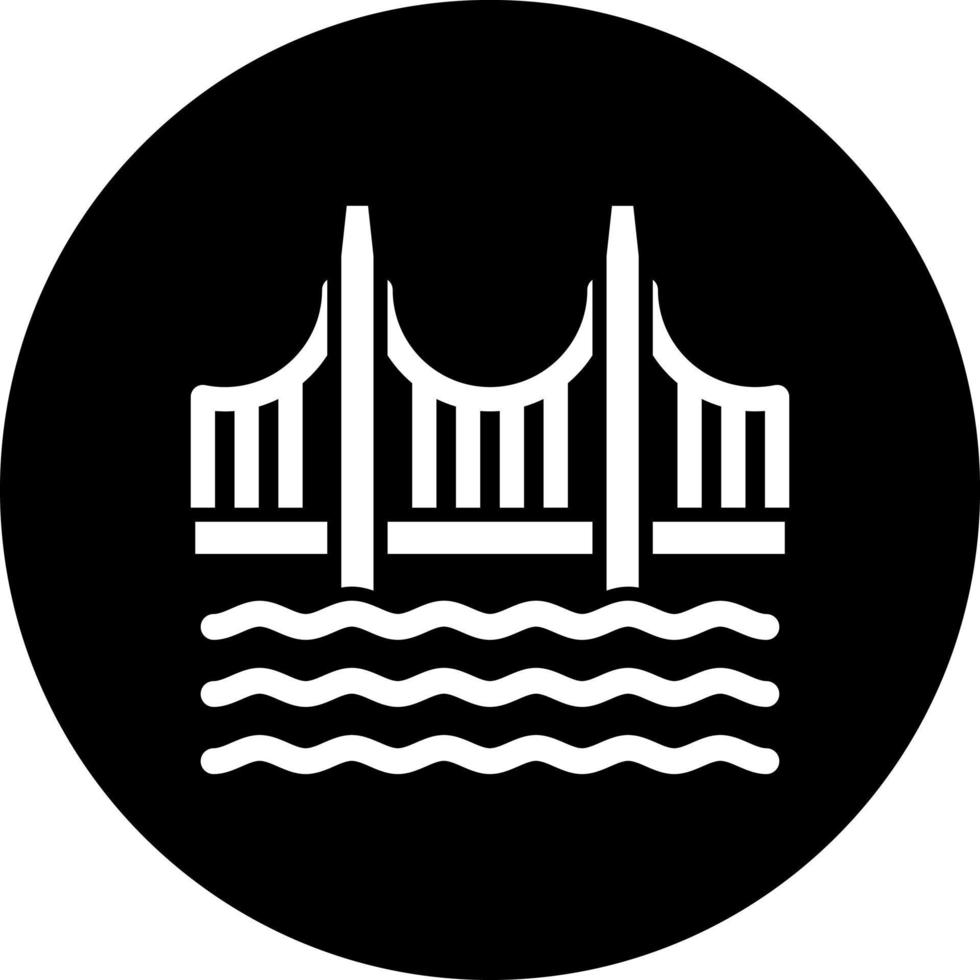 Golden Gate Bridge Vector Icon Style