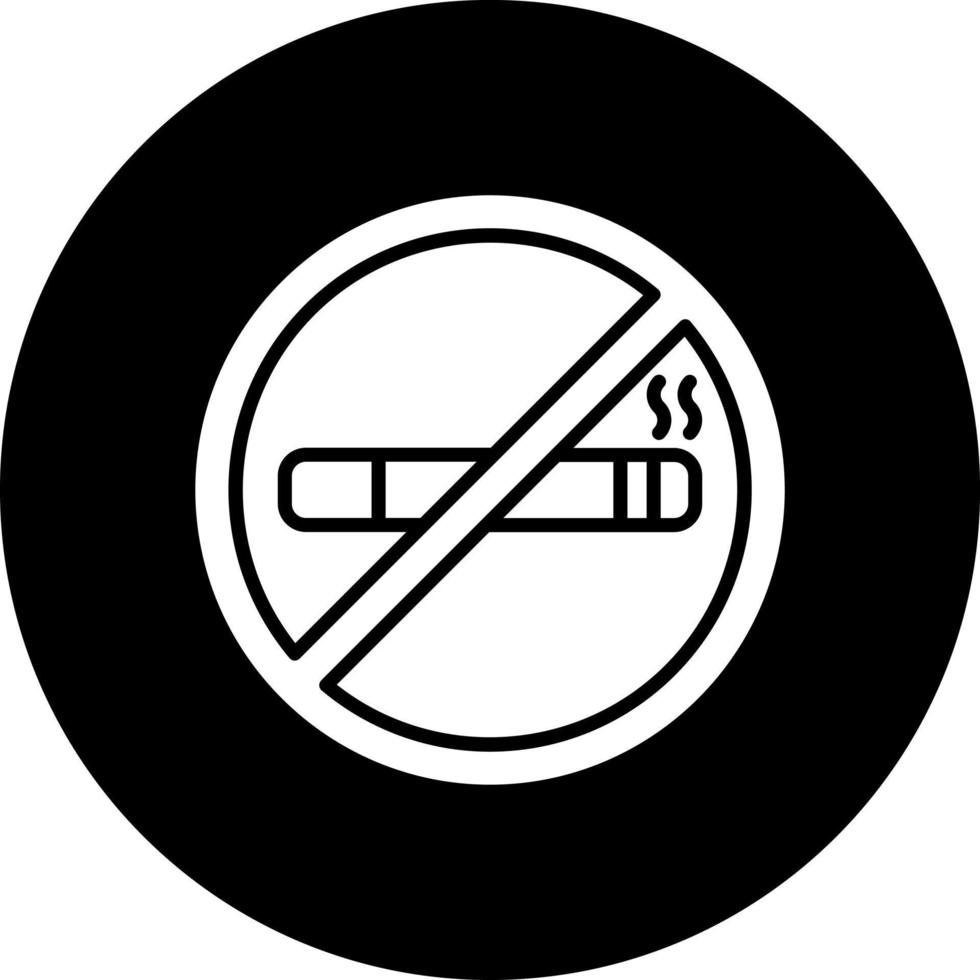 No Smoking Vector Icon Style