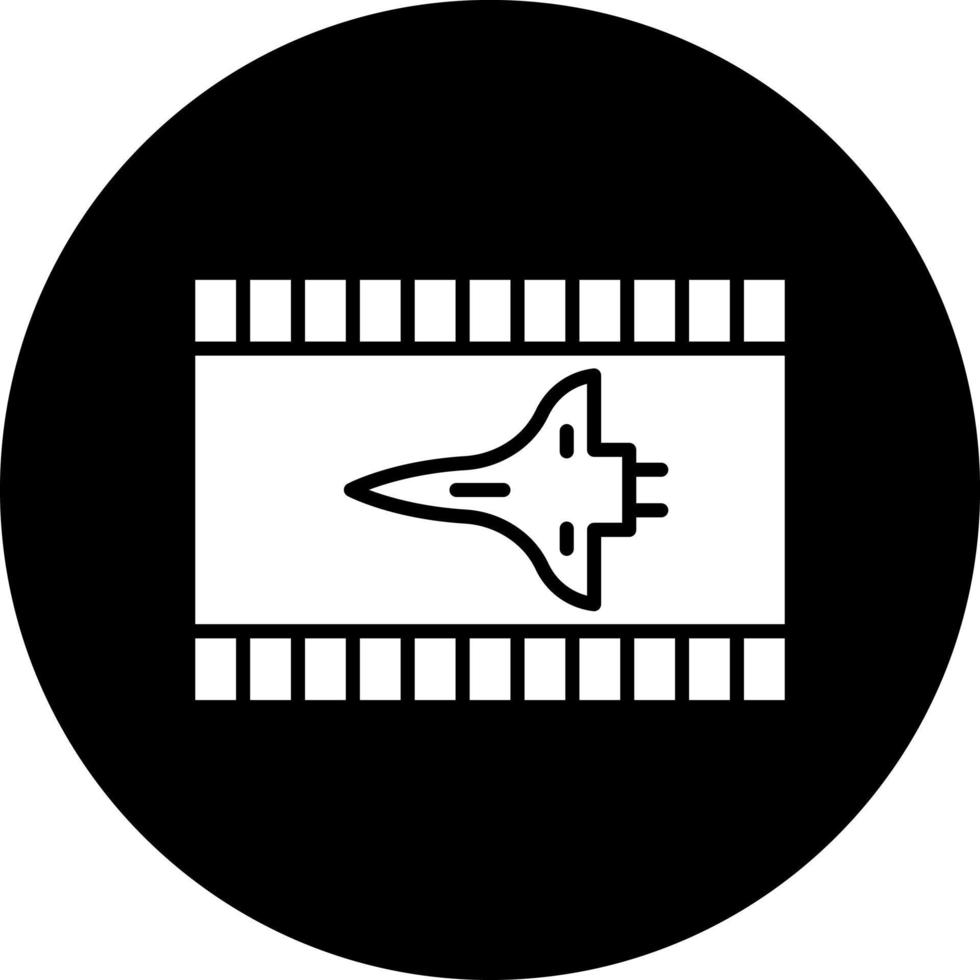 ciencia fi película vector icono estilo