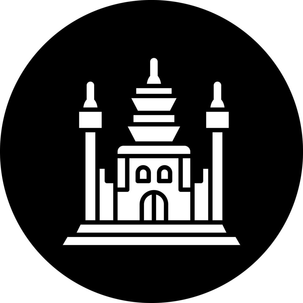 Angkor Wat Vector Icon Style