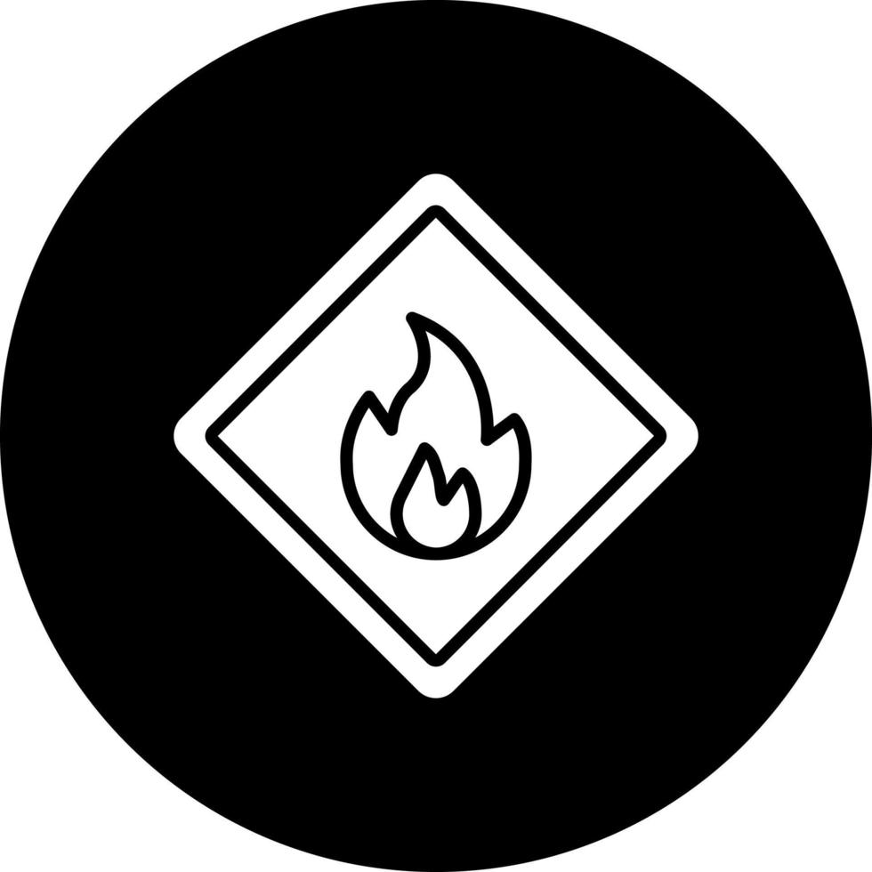 Fire Hazard Vector Icon Style