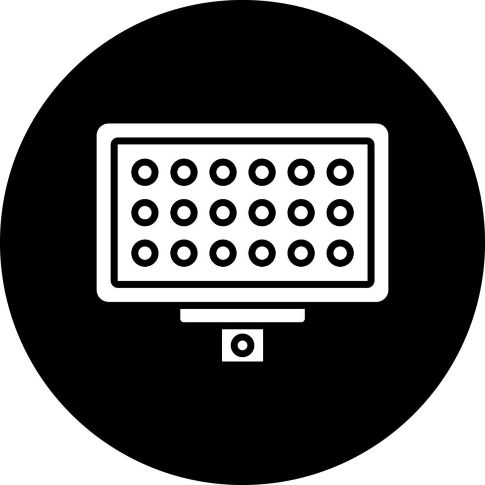 Led Panel Vector Icon Style