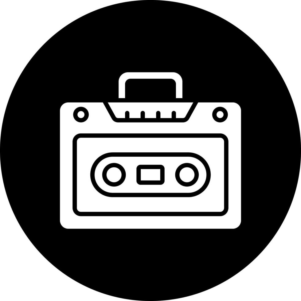 Cassette Player Vector Icon Style