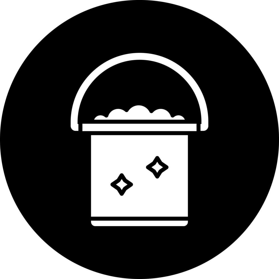 Cleaning Bucket Vector Icon Style