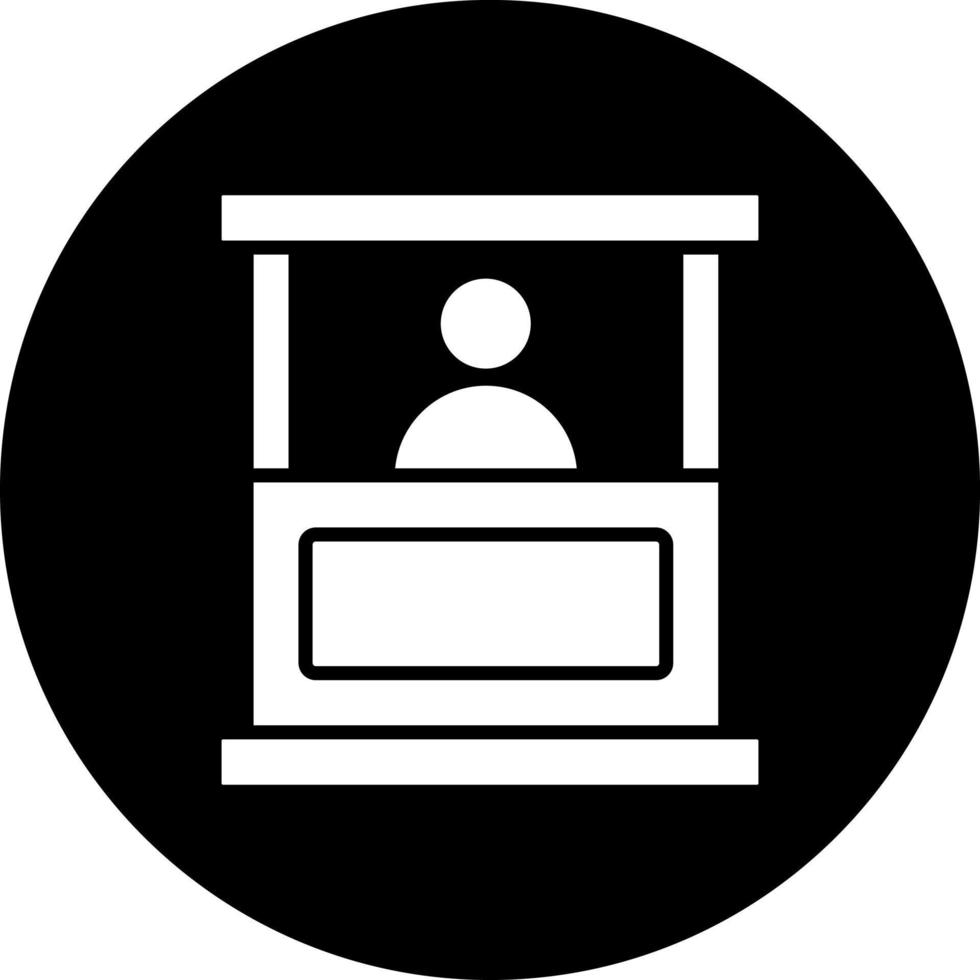 Booth Vector Icon Style