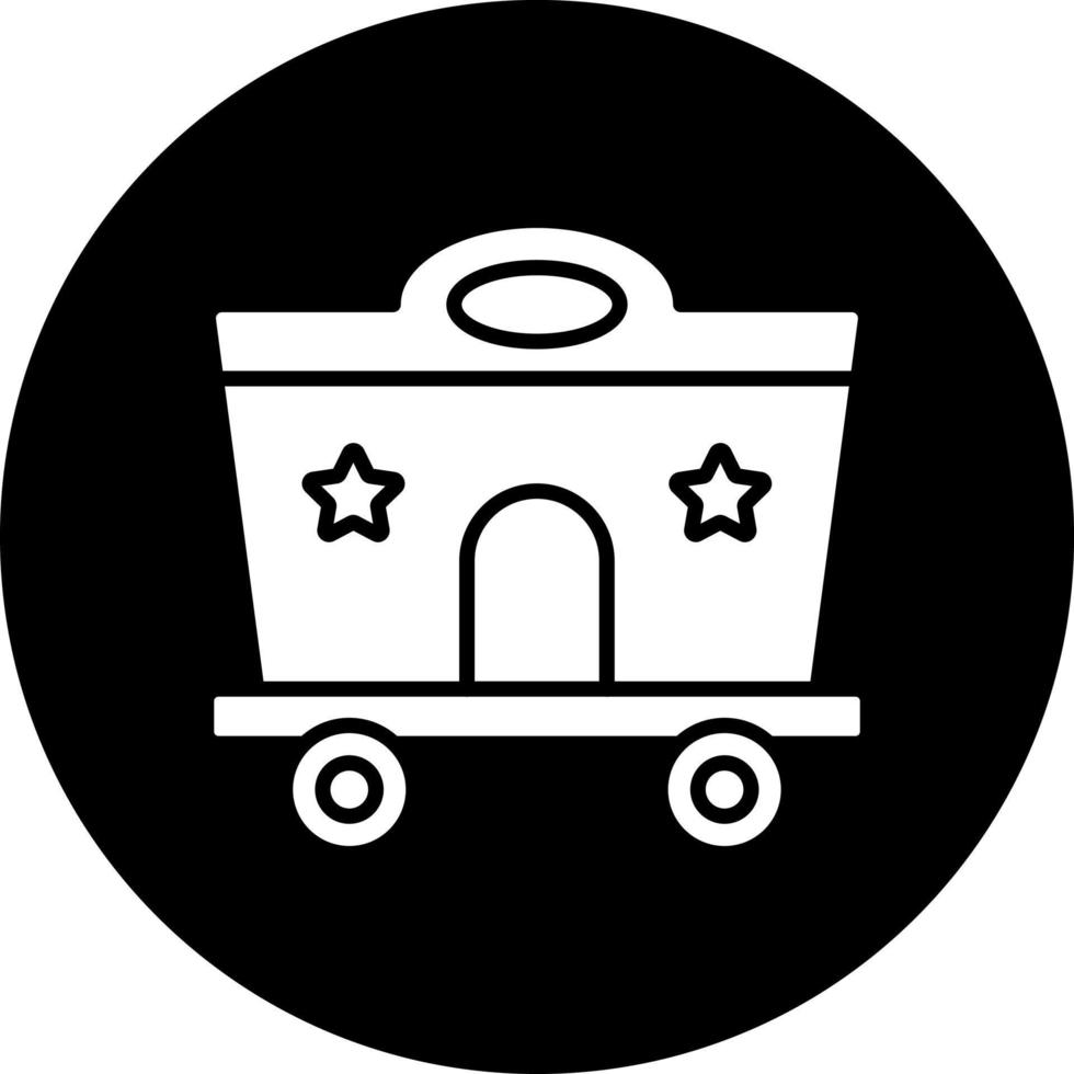 Circus Wagon Vector Icon Style