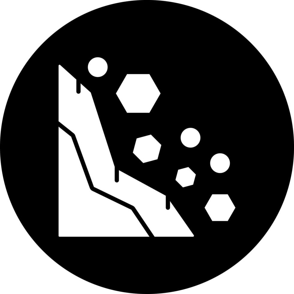 Landslide Vector Icon Style