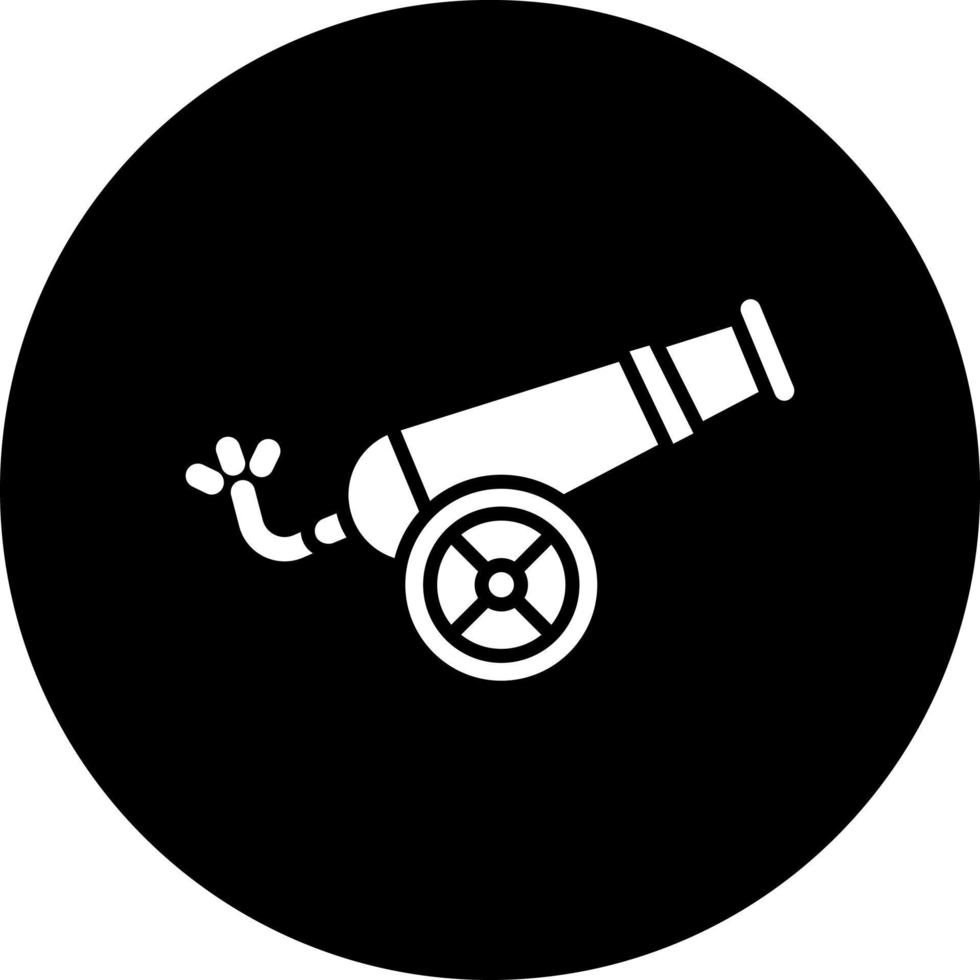 Cannon Vector Icon Style