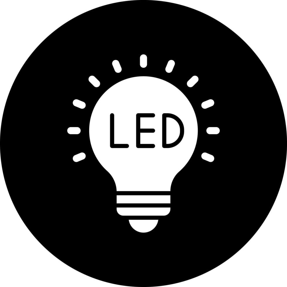 LED luces vector icono estilo