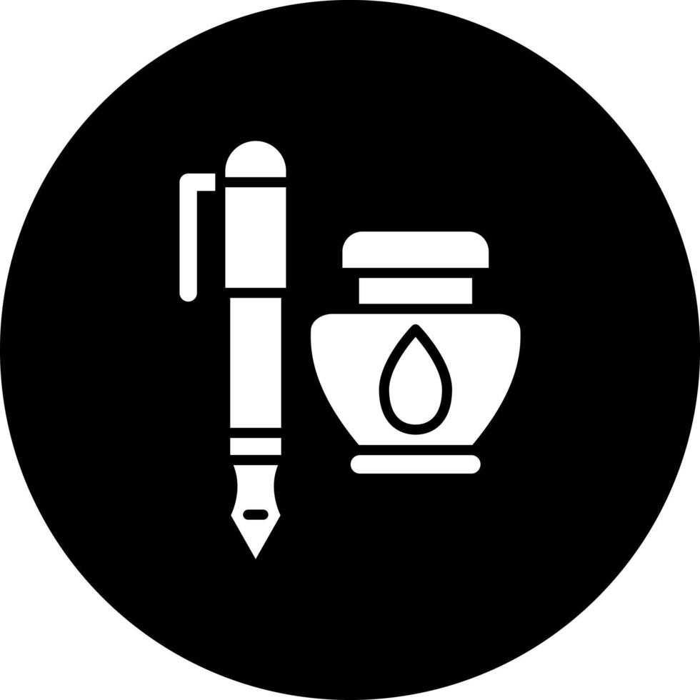 Pen And Ink Vector Icon Style