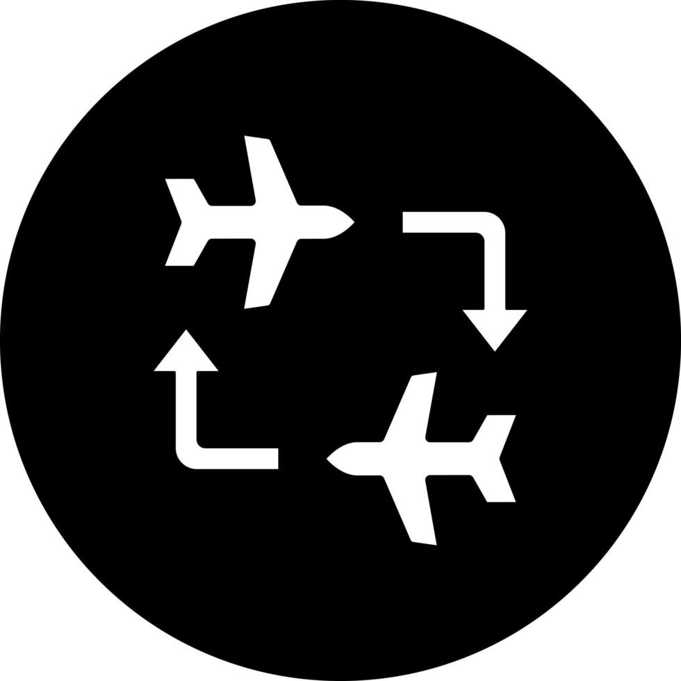 Connecting Flight Vector Icon Style