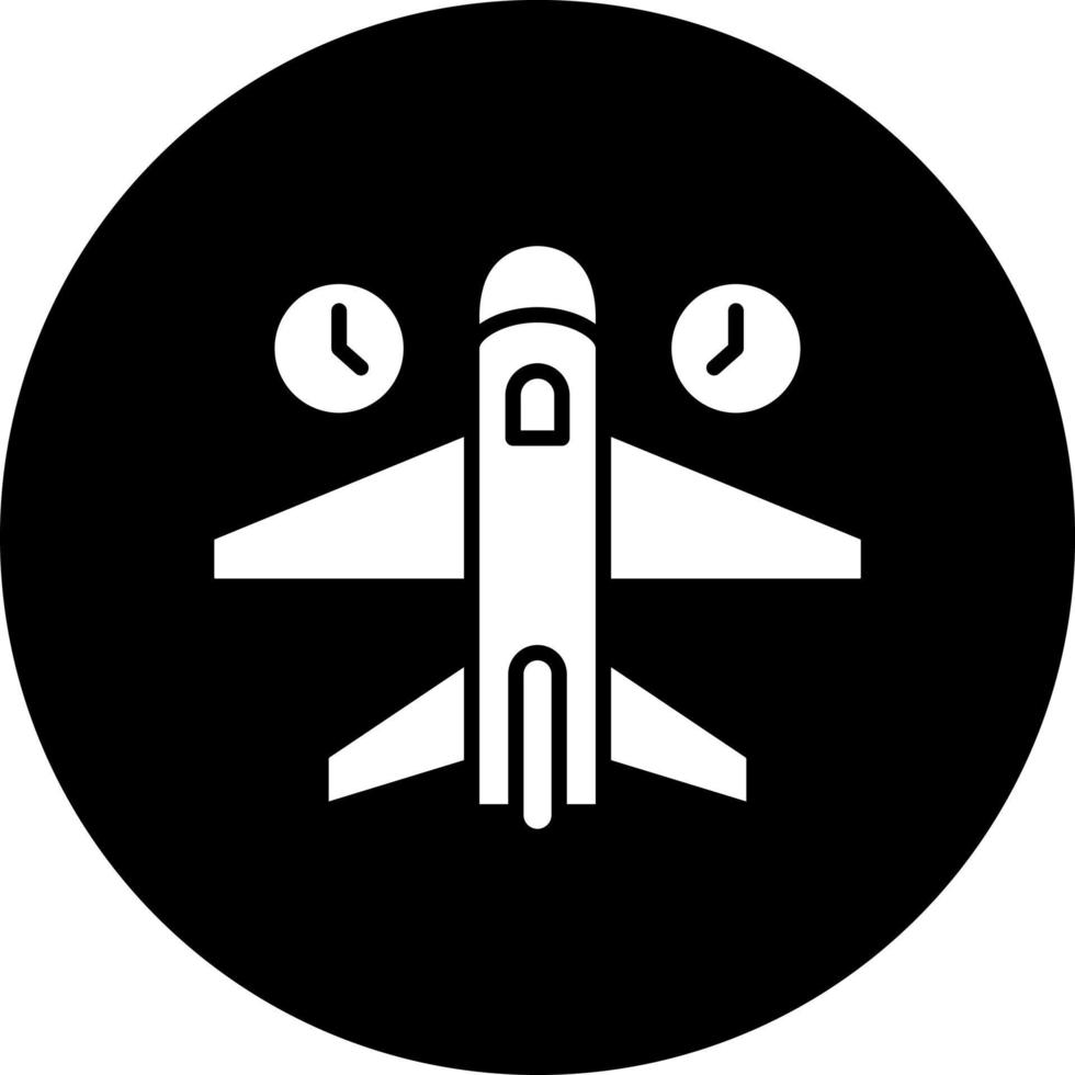 Jet Lag Vector Icon Style