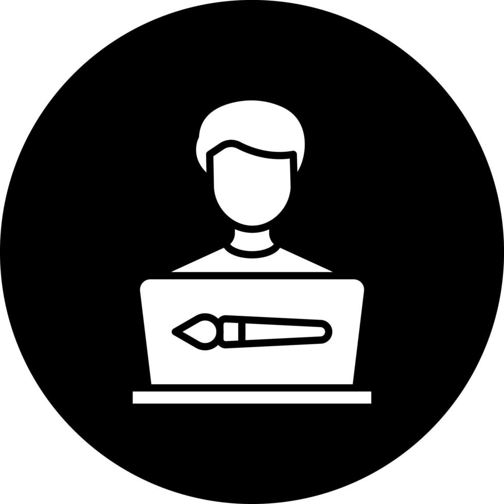 Graphic Designer Vector Icon Style