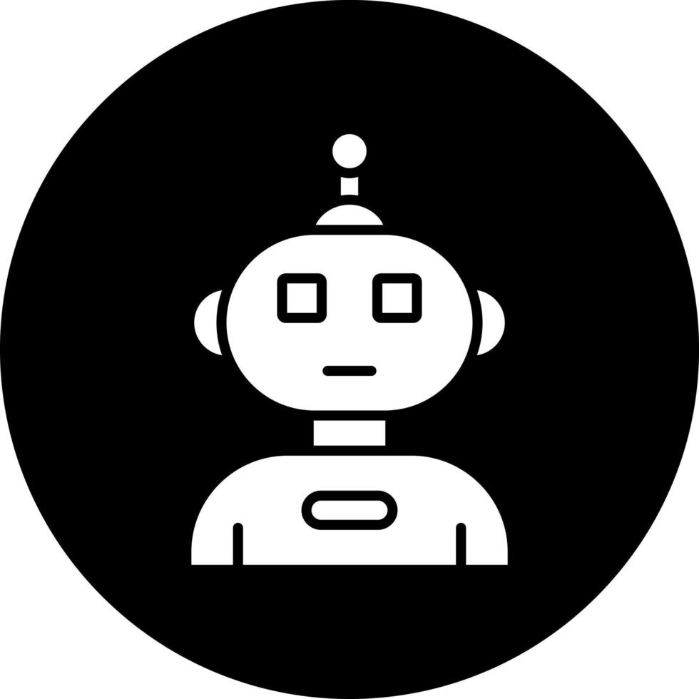 Humanoid Robot Vector Icon Style