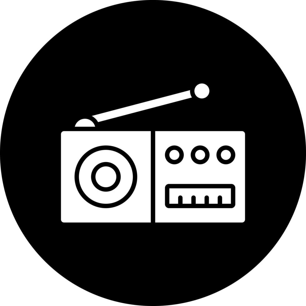 radio vector icono estilo