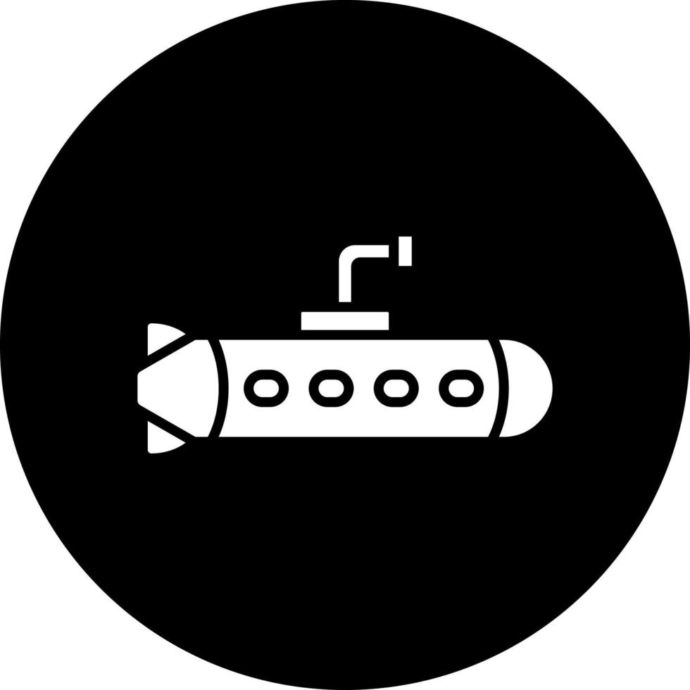 Submarine Vector Icon Style